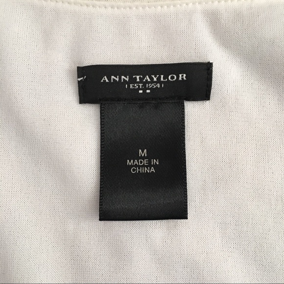 Ann Taylor Ecru Iridescent Sequined Sleeveless Top - Picture 6 of 8